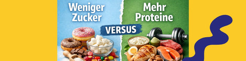 Ist weniger Zucker essen oder mehr Protein essen gesünder?