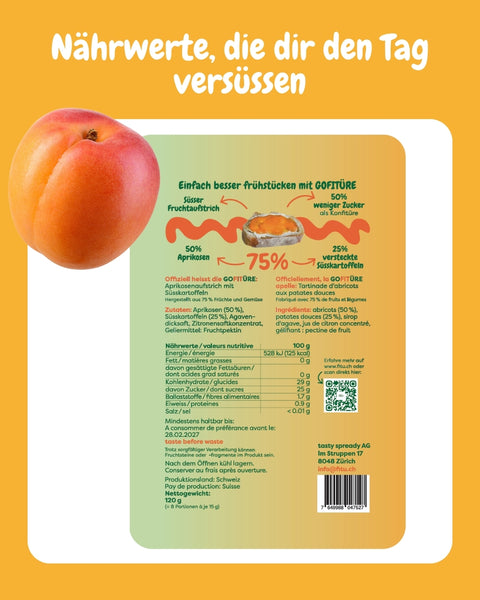 Fruchtaufstrich Aprikose (3 Stück)